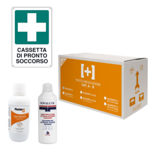 kit reintegro all 1 ab con cartello, misuratore e disinfettanti
